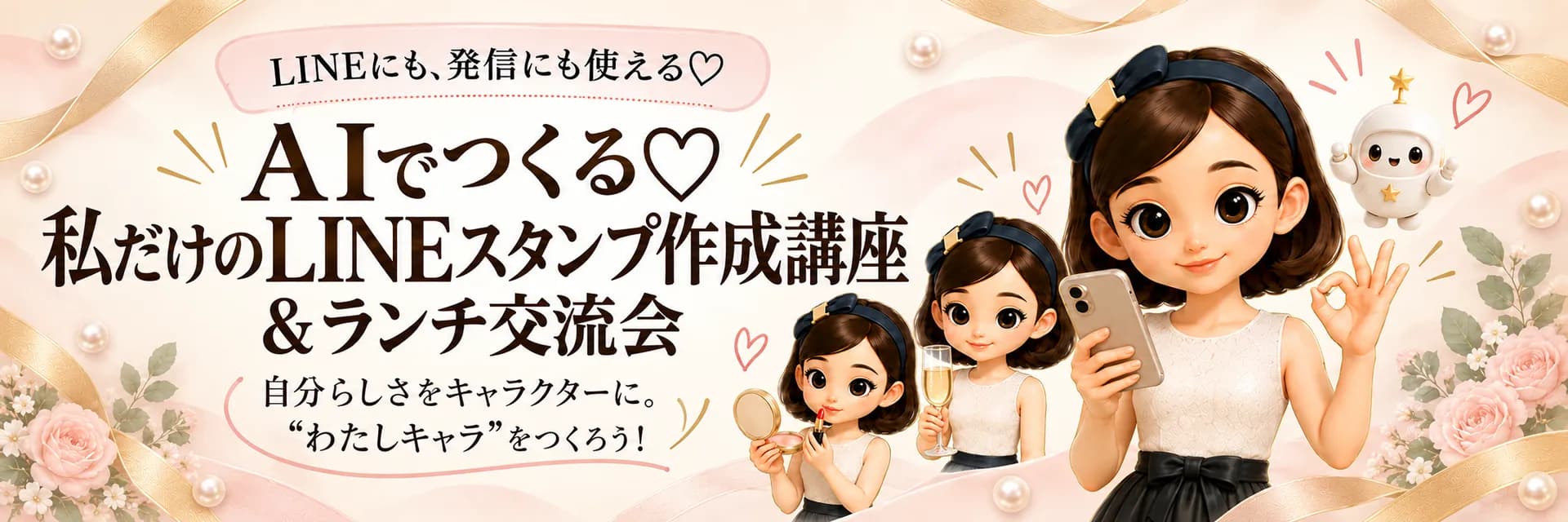AIでつくる♡私だけのLINEスタンプ作成講座&ランチ交流会